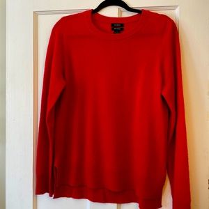 Halogen Red Cashmere Sweater Large
